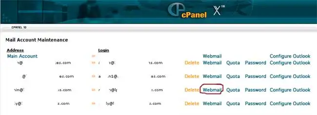 read Cpanel email