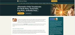 Modernized laser pain relief website design after LPH modernization
