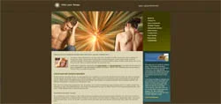 Old laser pain relief website design before modernization